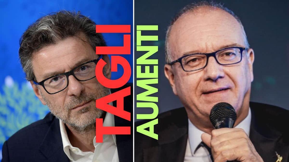 LdB 2025, tagli previsti in tutti i Dicasteri: ma Valditara parla di aumenti, chi dice la verità? - Giorgetti e Valditara