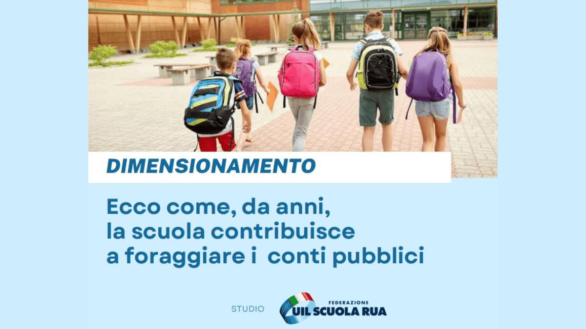 Il dimensionamento scolastico in Italia: l'analisi di Uil Scuola Rua - Dimensionamento scolastico