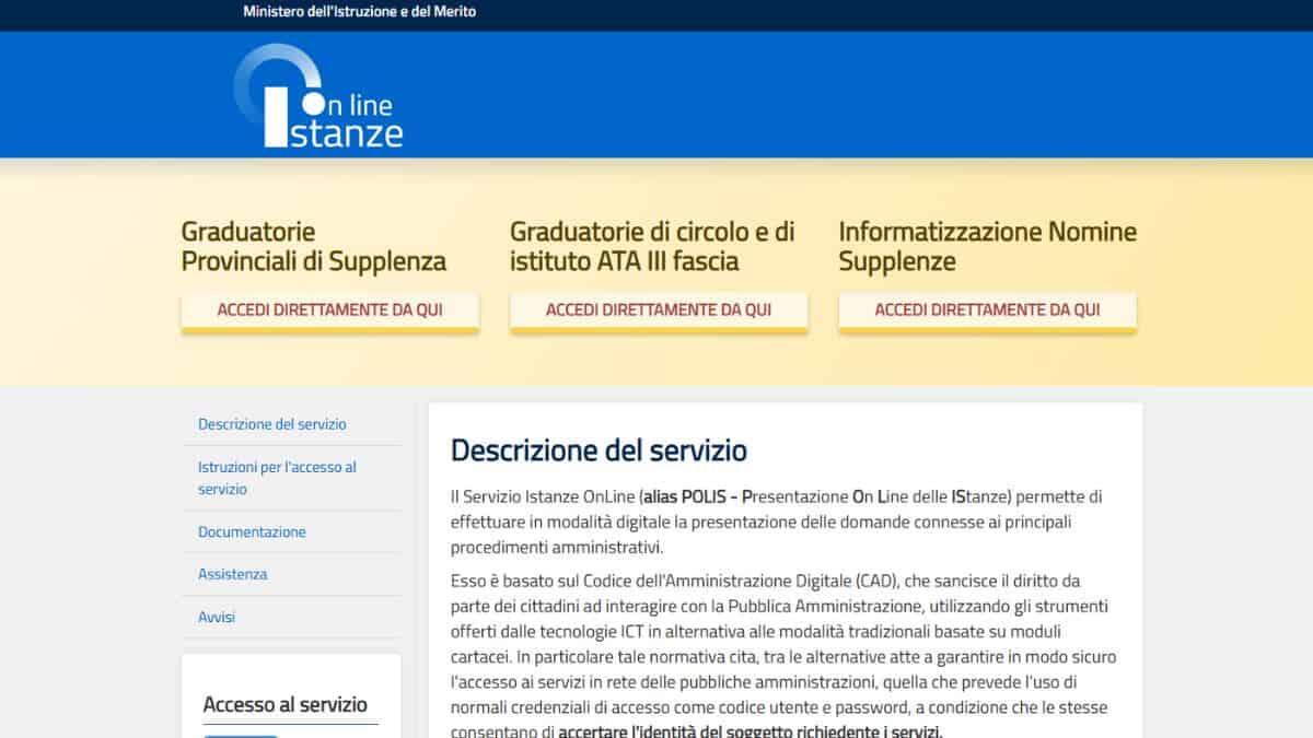 Disservizi su Istanze OnLine, CNDDU: 'Interventi urgenti del MiM, a rischio compilazione domande di mobilità' - Polis - Istanze Online