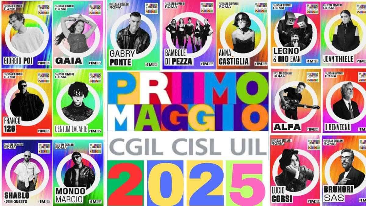 Concerto del primo Maggio 2025: chi partecipa tra gli artisti - Concerto del Primo Maggio 2025