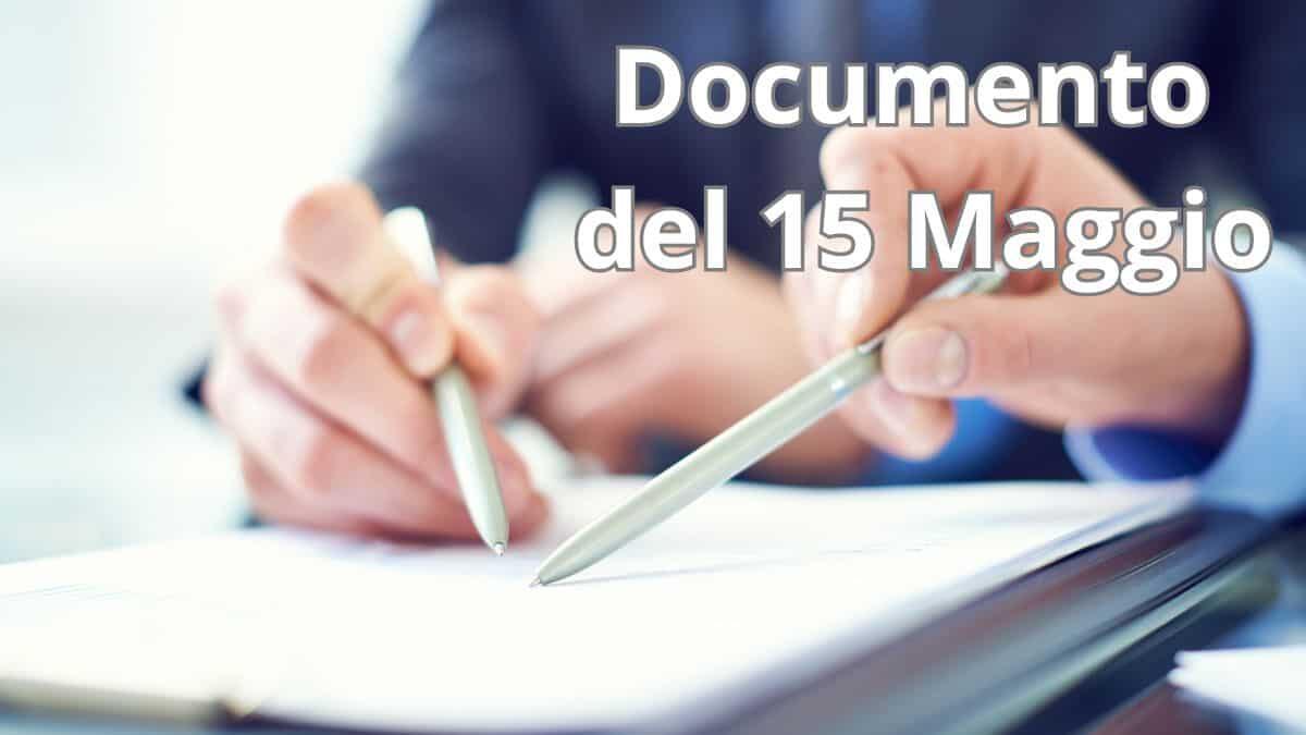 Documento del 15 Maggio: guida alla redazione e al ruolo nell'esame di stato 2025 - documento del 15 Maggio