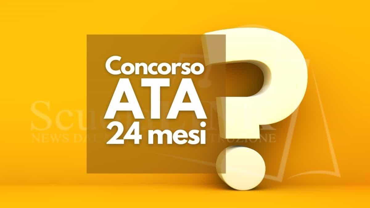 Concorso ATA 24 Mesi 2024/25: le FAQ di FLC CGIL su requisiti, domanda e riserva posti - FAQ Concorso ATA 24 mesi