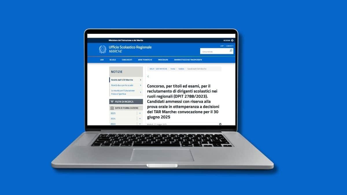 Concorso dirigenti scolastici 2025: prova orale per ammessi con riserva - Concorso dirigenti scolastici