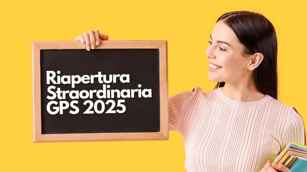 GPS 2025/26: in estate la ripubblicazione, ecco cosa cambia - Riapertura Straordinaria GPS 2025