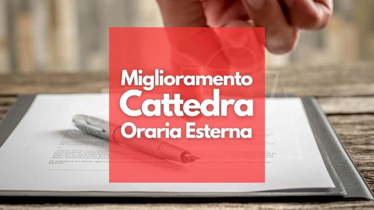 Cattedra orario esterno, ottimizzazione: destinatari e tempistica [Modello di domanda] - Ottimizzazione cattedra orario esterno