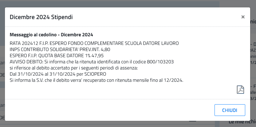 Le informazioni contenute all'interno della Busta Blu