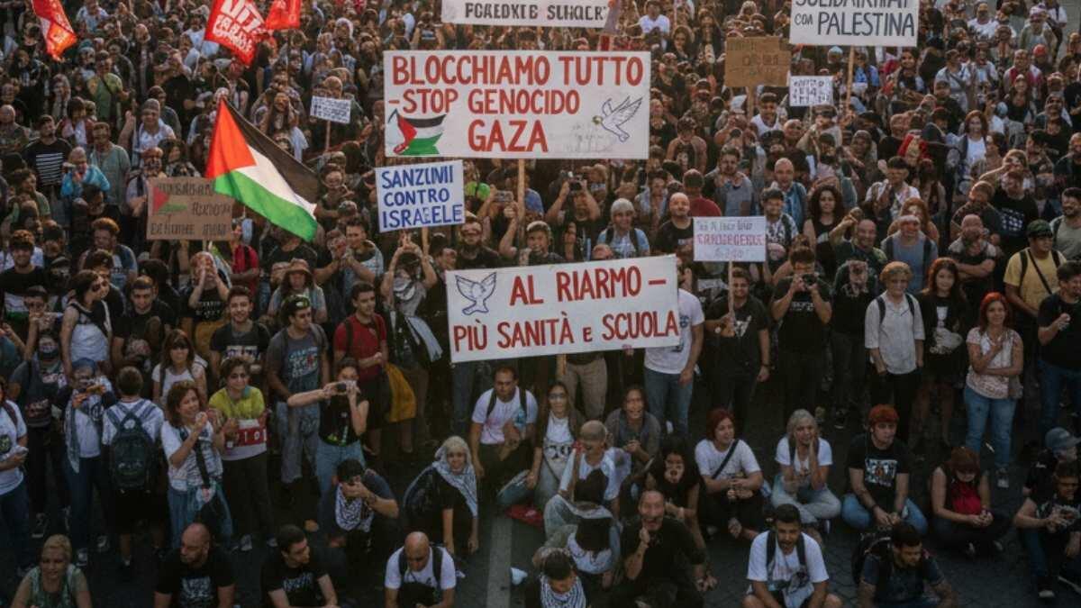 Sciopero nazionale per Gaza: il 22 settembre si blocca l'Italia - Sciopero del 22 settembre contro il genocidio a Gaza
