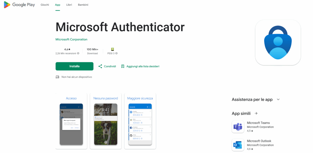 Microsoft Authenticator - Immagine 3