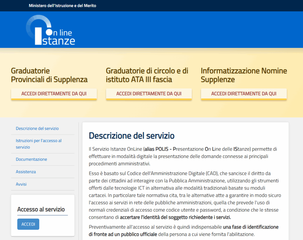 Istanze Online - Immagine 1