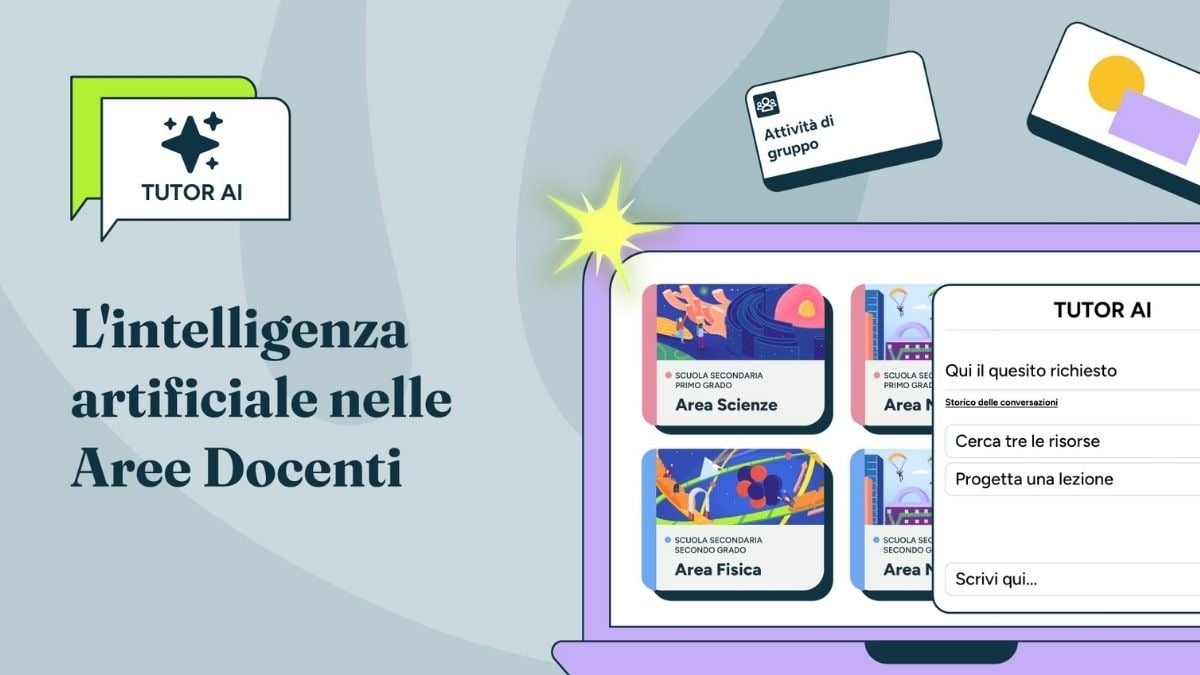 Hub Scuola: arrivano i Tutor AI per la didattica innovativa - Intelligenza Artificiale nelle aree docenti