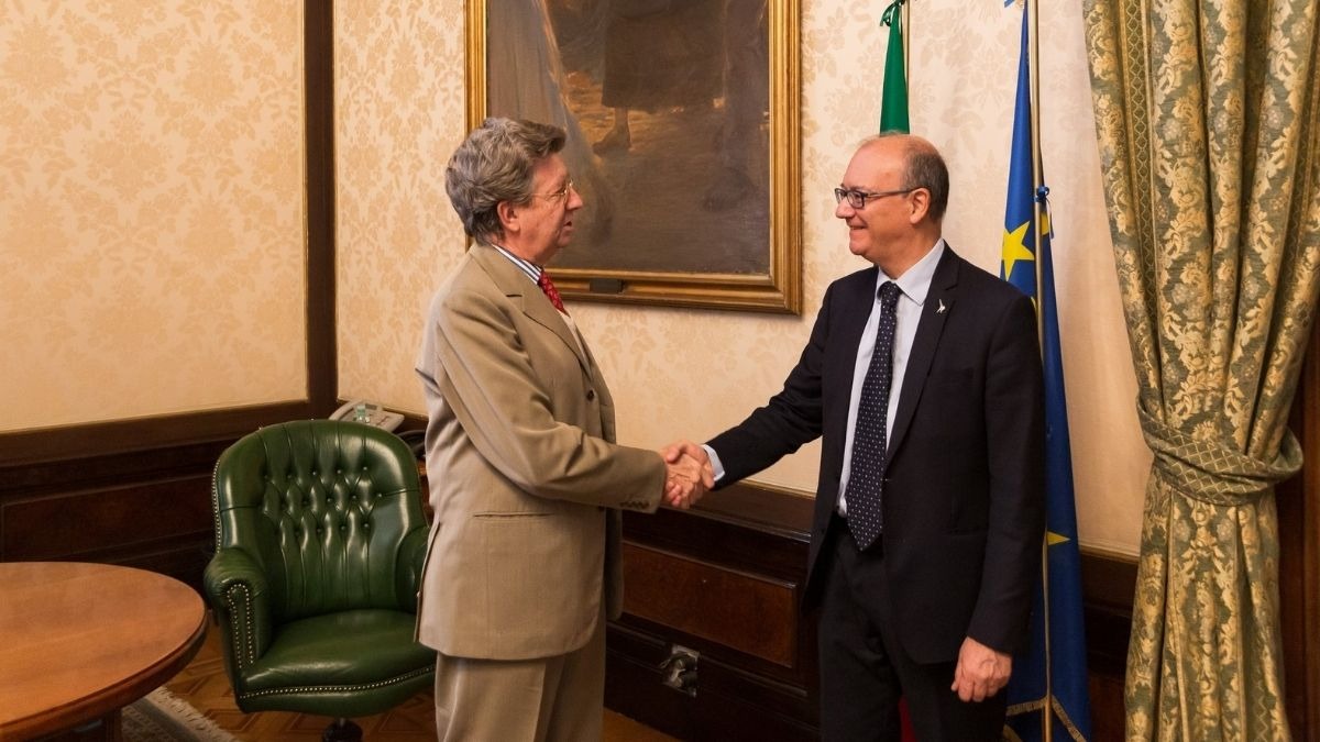 FAI per la Scuola: presentato il programma 2025-26 - Ministro Giuseppe Valditara e Presidente FAI Marco Magnifico