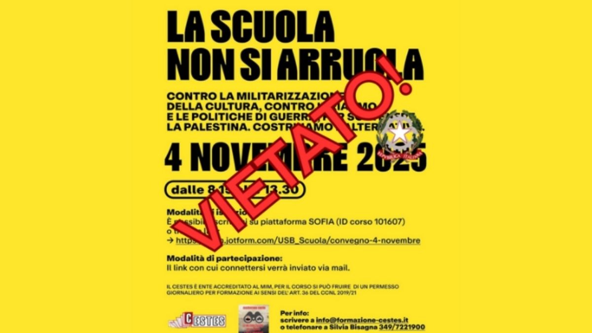 La scuola non si arruola, USB: 'Presidi in tutta Italia contro la censura' - La Scuola non si arruola