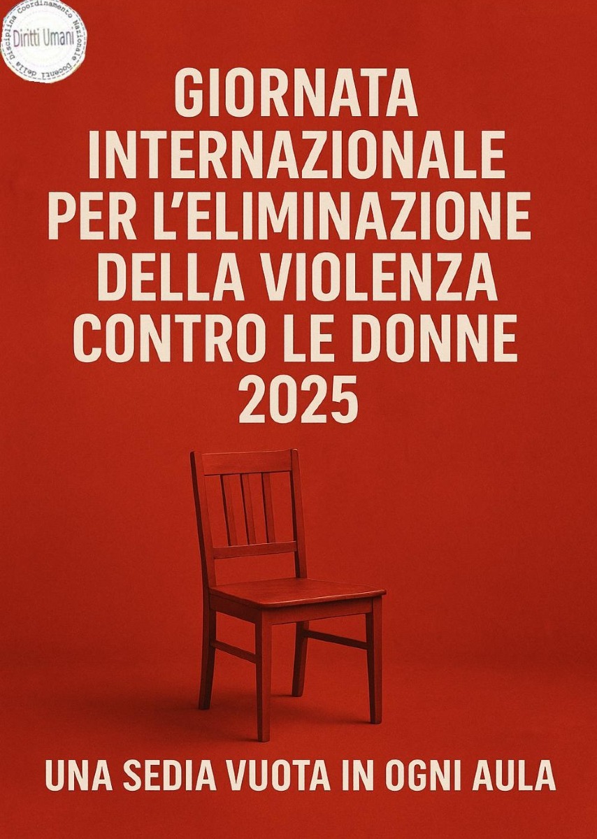 Locandina Giornata internazionale per l'eliminazione della violenza sulle donne 2025