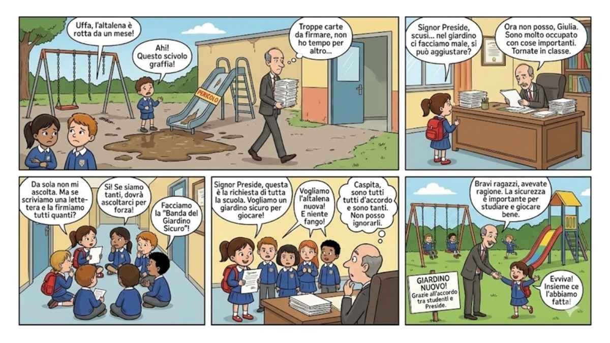 SGS, il sindacato spiegato ai bambini delle scuole primarie - Vignetta sindacato SGS