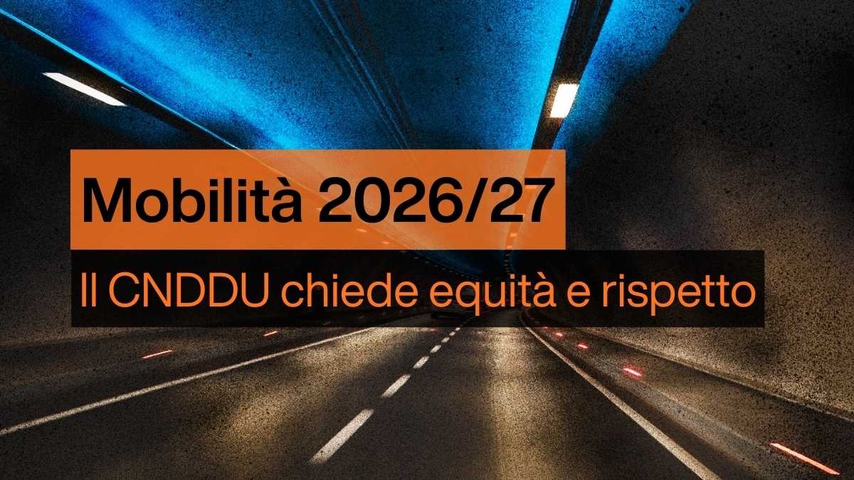 Mobilità 2026/2027: il CNDDU chiede equità e rispetto - Mobiità CNDDU