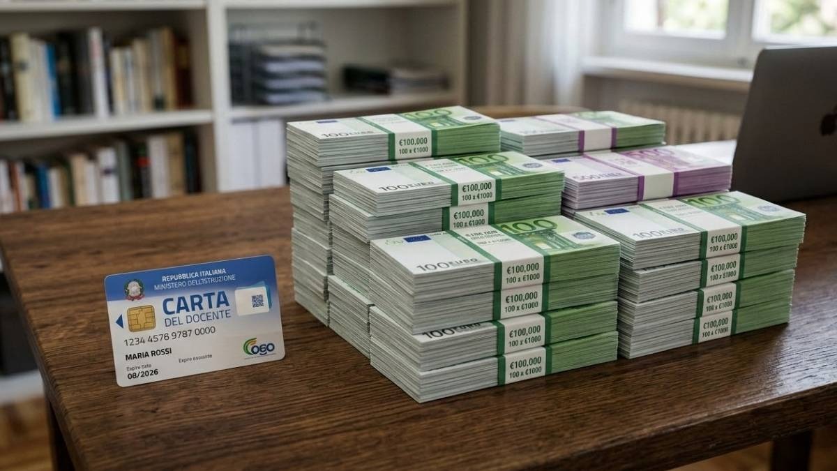 Carta del docente 2026: per i sindacati sarebbero bastati 100mln per non cambiare l'importo - 
