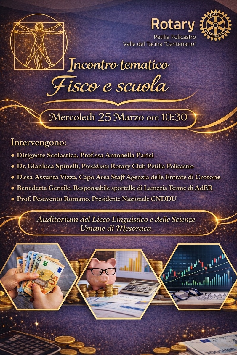 Incontro tematico Scuola e Fisco