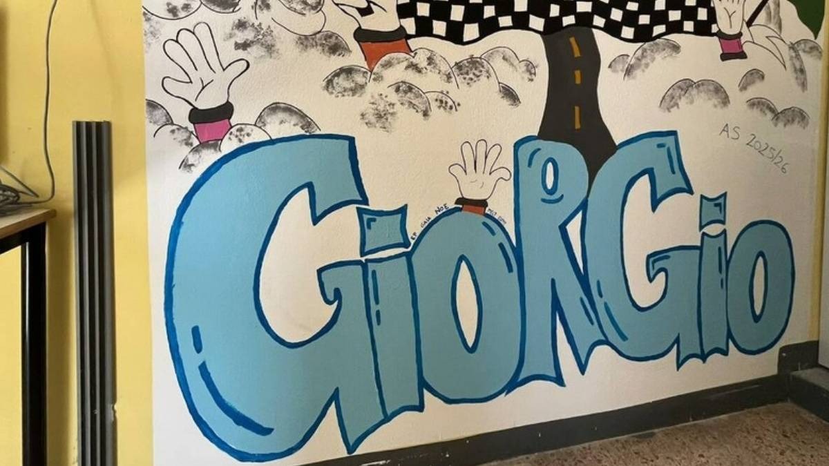 Il Murales dedicato a Giorgio Sagliocco all'Einaudi di Varese - Varesenoi.it
