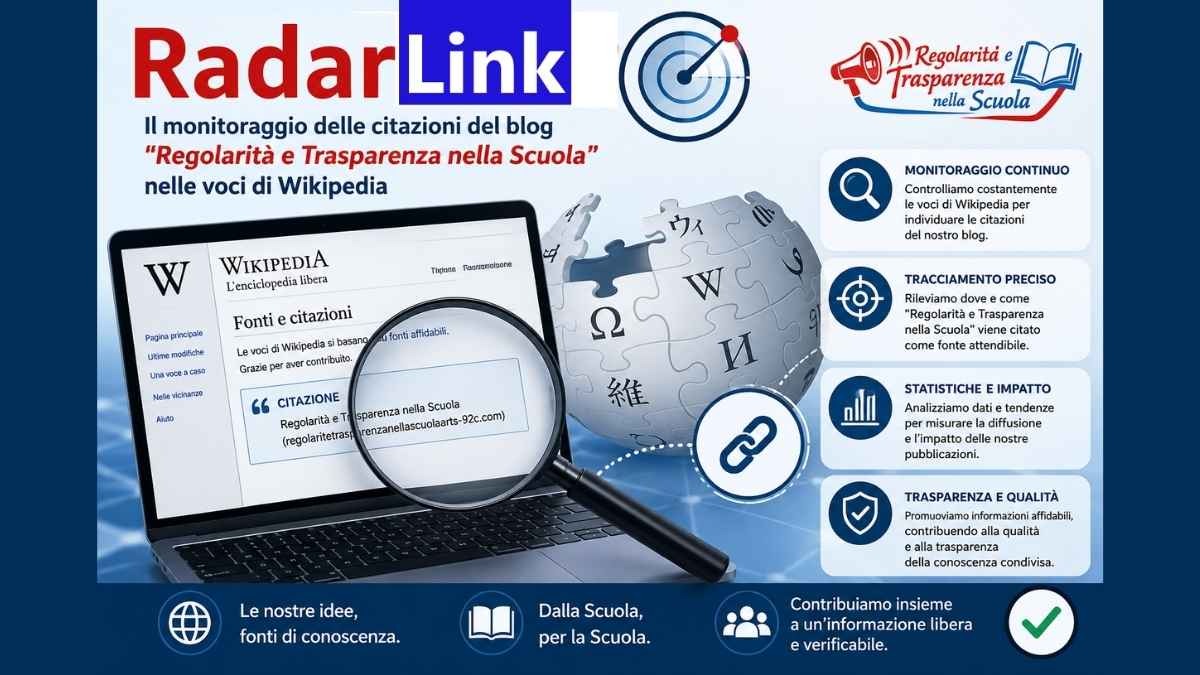 radarlink il progetto che monitora le citazioni del blog su wikipedia da Scuolalink.it radarlink il progetto che monitora le citazioni del blog su wikipedia